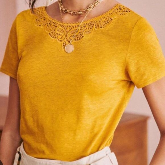 Sezane Mina top in yellow - reversible front/back! - Picture 2 of 6